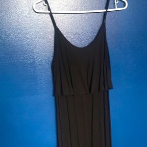 Floor length jersey knit dress